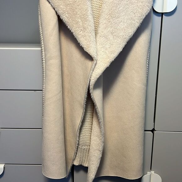 Seven Sisters fur suede sweater vest - Picture 3 of 6